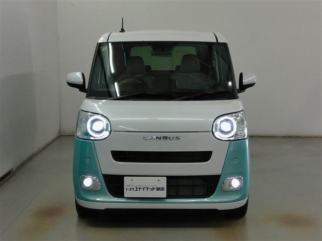 ムーヴキャンバス ストライプスＧ　安全装備　衝突被害軽減システム　横滑り防止機能　ＡＢＳ　エアバッグ　盗難防止装置　アイドリングストップ　バックカメラ　ミュージックプレイヤー接続可　スマートキー　キーレス　フル装備　両側電動スライド（5枚目）