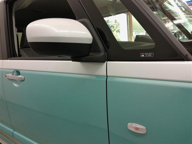 ムーヴキャンバス ストライプスＧ　安全装備　衝突被害軽減システム　横滑り防止機能　ＡＢＳ　エアバッグ　盗難防止装置　アイドリングストップ　バックカメラ　ミュージックプレイヤー接続可　スマートキー　キーレス　フル装備　両側電動スライド（6枚目）