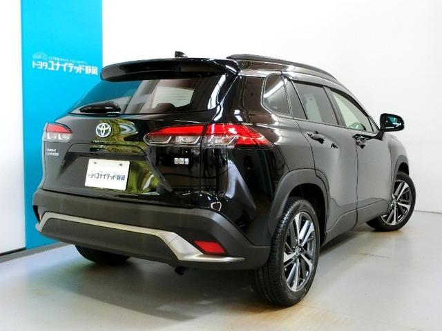 カローラクロス ハイブリッド　ハイブリッド　ワンオーナー　ハーフレザー　電動シート　安全装備　衝突被害軽減システム　横滑り防止機能　ＡＢＳ　エアバッグ　オートクルーズコントロール　盗難防止装置　バックカメラ　ＥＴＣ　ドラレコ（2枚目）