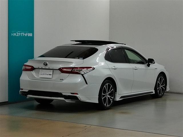 カムリ ＷＳレザーパッケージ　ハイブリッド　ワンオーナー　サンルーフ　革シート　電動シート　安全装備　衝突被害軽減システム　横滑り防止機能　ＡＢＳ　エアバッグ　オートクルーズコントロール　盗難防止装置　バックカメラ　ＥＴＣ　ＣＤ（2枚目）