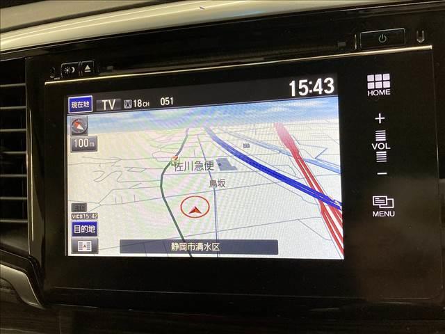 オデッセイハイブリッド ハイブリッドアブソルート・ホンダセンシングＥＸパック　禁煙　両側パワースライド　純正ナビ　全周囲カメラ　フリップダウンモニター　軽減ブレーキ　レーンキープ　追従クルーズコントロール　ブラインドスポットモニター　ブラックレザー　パワーシート　スマートキー（4枚目）