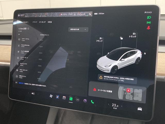 モデル３ スタンダードレンジプラス　ガラスルーフ／オートパイロット／ＥＴＣ／ＬＥＤヘッド／レーダークルーズコントロール／シートヒーター／ハンドルヒーター／純正１９インチアルミホイール／パワーシート／クリアランスソナー（55枚目）
