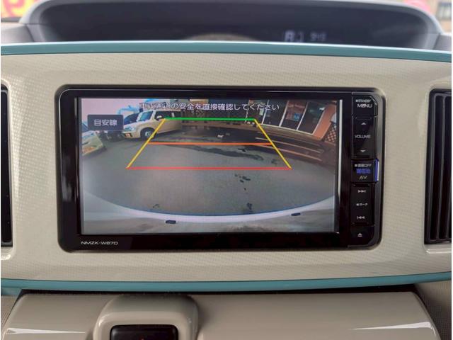 ムーヴキャンバス Ｘメイクアップ　ＳＡＩＩ　９９　純正ナビ　フルセグＴＶ　バックカメラ　Ｂｌｕｅｔｏｏｔｈ機能　両側パワースライドドア　スマートキー　電動格納ミラー　プッシュスタート　保証付き　修復歴無し（9枚目）