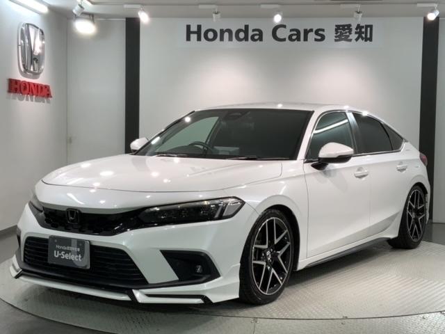 シビック LX 装着済みスタッドレスタイヤのみ 車高調サスペンション ローダウン 禁煙 SENSING ワンオーナー AppleCarPlay 純正ナビ TV BTオ-ディオ 社外ドラレコ ETC シートヒーター(46枚目)