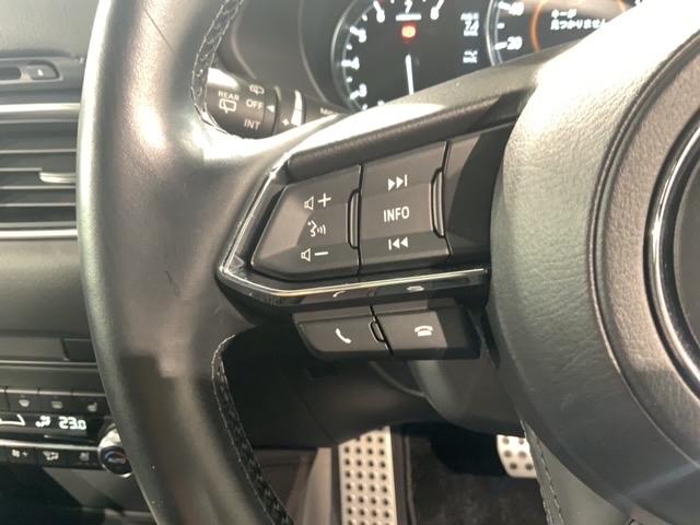 �X�e�A�����O�ɃI�[�f�B�I����X�C�b�`���t���Ă��܂��B�I�[�f�B�I��ʂɒ��ڃ^�b�`���Ȃ��Ă����삪�o���܂��̂ŁA�^�]�ɏW���ł��܂��B