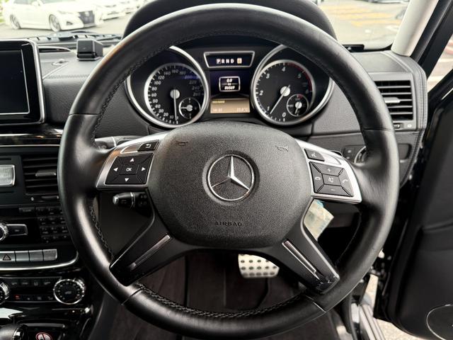 Ｇクラス Ｇ３５０　ブルーテック　Ｇ６３仕様　ツインアクティブサウンドエキゾースト　ラグジュアリーパッケージ　サンルーフ　黒革シート　ｈａｒｍａｎ　ｋａｒｄｏｎ　ＬＥＤフロントリップ　ＧＲＡＢＢＥＲ　ＧＥＮＥＲＡＬタイヤ（29枚目）