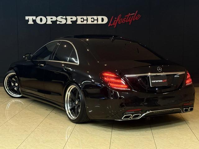 Ｓクラス Ｓ４００ハイブリッド　Ｓ６３後期Ｓｔｙｌｅ　ＡＭＧ　Ｓｐｏｒｔ　ＰＫＧ　３６０度カメラ　ＷＯＲＫグノーシス２１インチ　サンルーフ　パワーシート　ロワリングキット　黒革シート　後期ヘッド　後期テール　パヒュームアトマイザー（9枚目）