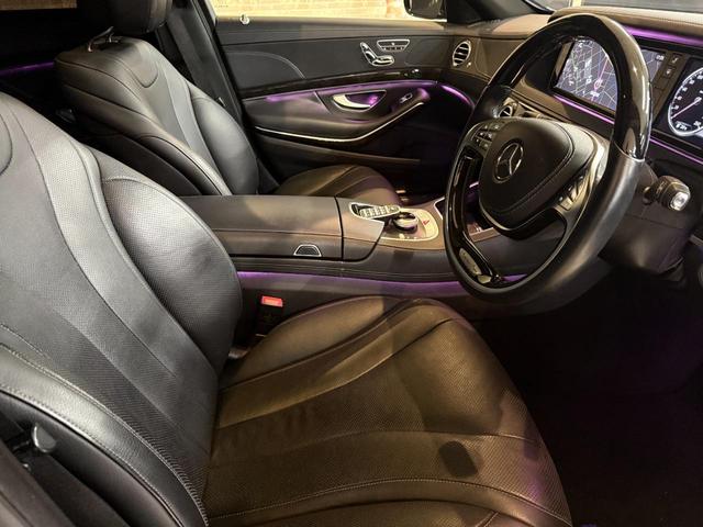 Ｓクラス Ｓ４００ハイブリッド　Ｓ６３後期Ｓｔｙｌｅ　ＡＭＧ　Ｓｐｏｒｔ　ＰＫＧ　３６０度カメラ　ＷＯＲＫグノーシス２１インチ　サンルーフ　パワーシート　ロワリングキット　黒革シート　後期ヘッド　後期テール　パヒュームアトマイザー（23枚目）