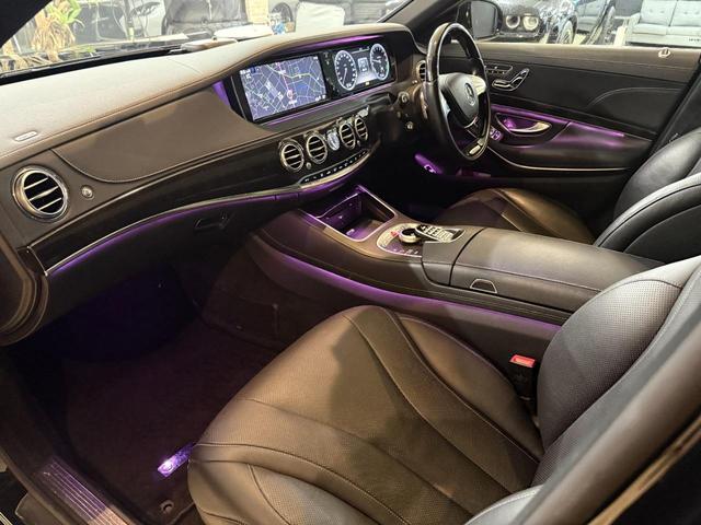 Ｓクラス Ｓ４００ハイブリッド　Ｓ６３後期Ｓｔｙｌｅ　ＡＭＧ　Ｓｐｏｒｔ　ＰＫＧ　３６０度カメラ　ＷＯＲＫグノーシス２１インチ　サンルーフ　パワーシート　ロワリングキット　黒革シート　後期ヘッド　後期テール　パヒュームアトマイザー（26枚目）