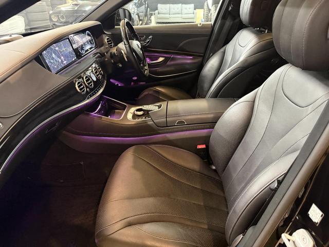 Ｓクラス Ｓ４００ハイブリッド　Ｓ６３後期Ｓｔｙｌｅ　ＡＭＧ　Ｓｐｏｒｔ　ＰＫＧ　３６０度カメラ　ＷＯＲＫグノーシス２１インチ　サンルーフ　パワーシート　ロワリングキット　黒革シート　後期ヘッド　後期テール　パヒュームアトマイザー（28枚目）