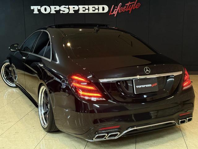 Ｓクラス Ｓ４００ハイブリッド　Ｓ６３後期Ｓｔｙｌｅ　ＡＭＧ　Ｓｐｏｒｔ　ＰＫＧ　３６０度カメラ　ＷＯＲＫグノーシス２１インチ　サンルーフ　パワーシート　ロワリングキット　黒革シート　後期ヘッド　後期テール　パヒュームアトマイザー（65枚目）