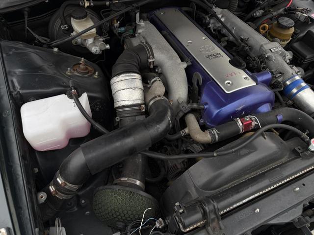 クレスタ ルラーンＳ　買取車両　１ＪＺターボエンジン載替　５速ＭＴ載替　ＷＯＲＫランベリックＬＤ１　前置きインタークーラー　車高調　ＨＫＳエアクリ　サンルーフ　砲弾マフラー　ＴＲＤメーター交換　後期最終モデル　改造変更済み（34枚目）