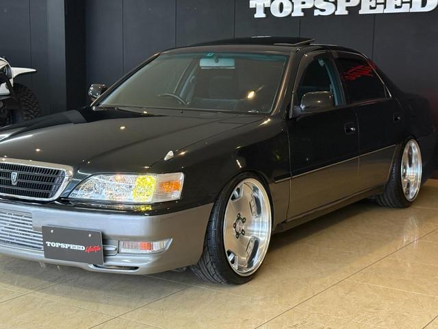 クレスタ ルラーンＳ　買取車両　１ＪＺターボエンジン載替　５速ＭＴ載替　ＷＯＲＫランベリックＬＤ１　前置きインタークーラー　車高調　ＨＫＳエアクリ　サンルーフ　砲弾マフラー　ＴＲＤメーター交換　後期最終モデル　改造変更済み（51枚目）