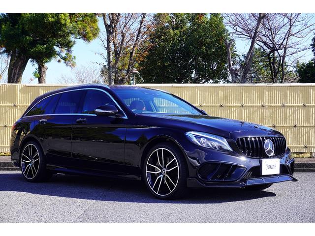 Ｃクラスステーションワゴン Ｃ２００　ステーションワゴン　スポーツ本革仕様　赤革シート／社外１９ＡＷ／社外フロントリップ／グリル／純正ナビ／ＴＶ／Ｂカメラ／Ｂｌｕｅｔｏｏｔｈ／ＥＴＣ／レーダーセーフティＰＫＧ／ブルメスターサウンド／（3枚目）