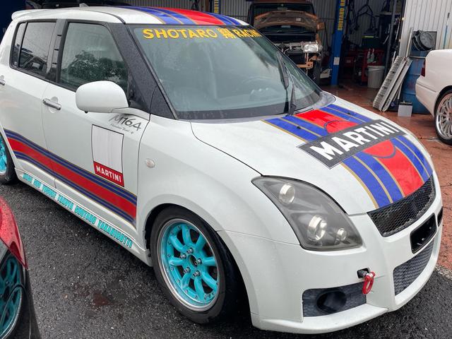 スイフト スポーツ　・ワタナベホイール・社外マフラー・車高調・バケットシート（5枚目）