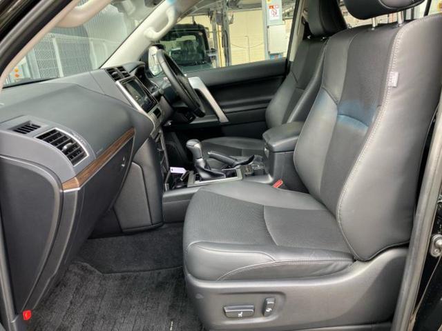 ランドクルーザープラド 4WD TX Lパッケージ 純正エアロ/保証書/純正 9インチ SDナビ/トヨタセーフティセンス/シートヒーター/車線逸脱防止支援システム/シート フルレザー/パーキングアシスト バックガイド/ドライブレコーダー 純正 革シート(7枚目)