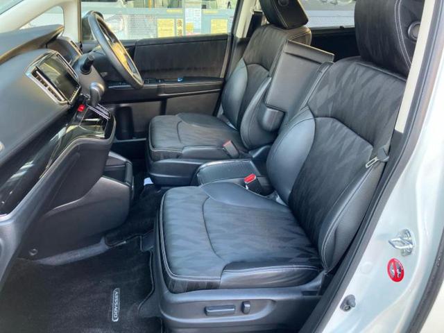 オデッセイハイブリッド ハイブリッドアブソルート・ＥＸホンダセンシング　保証書／純正　９インチ　ＳＤナビ／ホンダセンシング／両側電動スライドドア／シートヒーター　前席／マルチビューカメラシステム／車線逸脱防止支援システム／シート　ハーフレザー　衝突被害軽減システム　記録簿（7枚目）