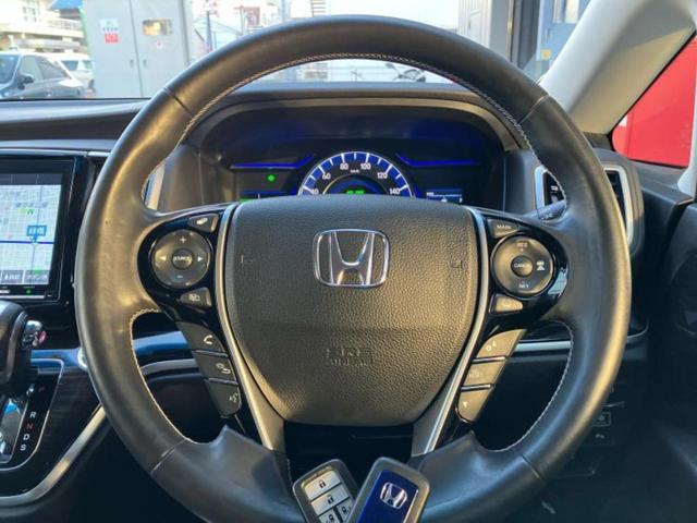 オデッセイハイブリッド ハイブリッドアブソルート・ＥＸホンダセンシング　保証書／純正　９インチ　ＳＤナビ／ホンダセンシング／両側電動スライドドア／シートヒーター　前席／マルチビューカメラシステム／車線逸脱防止支援システム／シート　ハーフレザー　衝突被害軽減システム　記録簿（15枚目）