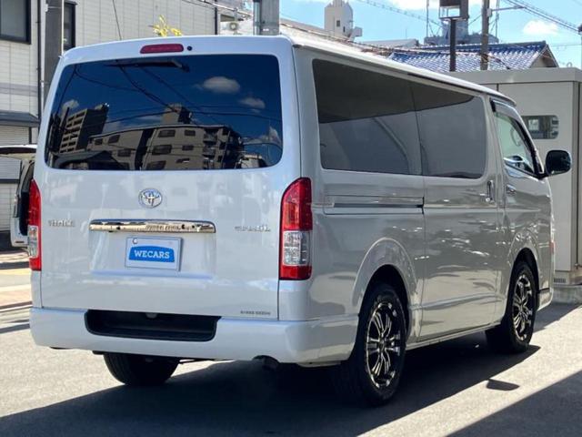 ハイエースバン ロングスーパーGLダークプライム 新品タイヤ/保証書/社外 SDナビ/フリップダウンモニター 社外 10.1インチ/両側電動スライドドア/ヘッドランプ LED/Bluetooth接続/ETC/ABS/フルセグTV/DVD 後席モニター(3枚目)