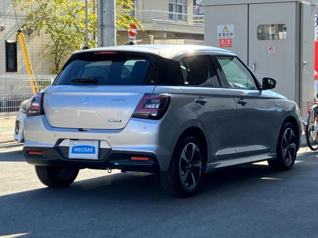 スイフト ハイブリッドＭＺ　ディスプレイオーディオ９インチ／セーフティサポート（スズキ）／シートヒーター　前席／車線逸脱防止支援システム／ヘッドランプ　ＬＥＤ／ＵＳＢジャック／Ｂｌｕｅｔｏｏｔｈ接続／ＥＢＤ付ＡＢＳ　盗難防止装置（3枚目）