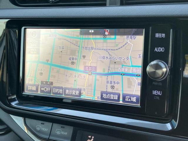 アクア Ｇ　保証書／純正　ＳＤナビ／衝突安全装置／車線逸脱防止支援システム／Ｂｌｕｅｔｏｏｔｈ接続／ＥＴＣ／ＥＢＤ付ＡＢＳ／横滑り防止装置／アイドリングストップ／クルーズコントロール／バックモニター／フルセグＴＶ（10枚目）