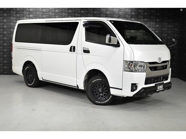 ハイエースバン スーパーGL ダークプライムII パノラミックビューモニター・デジミラ・寒冷地仕様・ナイトロパワーH12ショットガン16インチ・ESSEXフロントバンパーガード・ALPINE BIGX Fモニター・ドライブレコーダー・ベッドキット(6枚目)