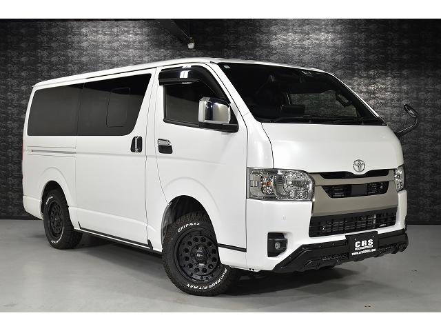 ハイエースバン スーパーGL ダークプライムII パノラミックビューモニター・デジミラ・寒冷地仕様・ナイトロパワーH12ショットガン16インチ・ESSEXフロントバンパーガード・ALPINE BIGX Fモニター・ドライブレコーダー・ベッドキット(8枚目)