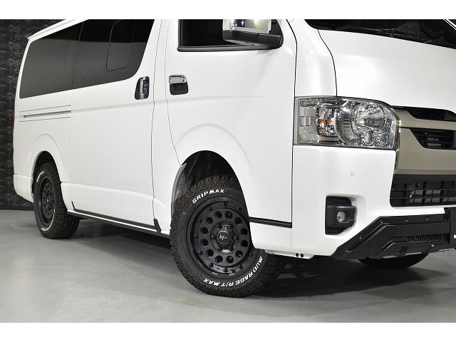 ハイエースバン スーパーGL ダークプライムII パノラミックビューモニター・デジミラ・寒冷地仕様・ナイトロパワーH12ショットガン16インチ・ESSEXフロントバンパーガード・ALPINE BIGX Fモニター・ドライブレコーダー・ベッドキット(9枚目)