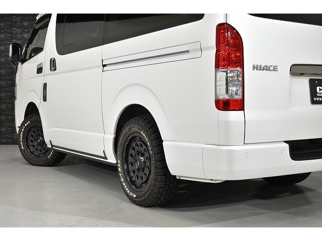 ハイエースバン スーパーGL ダークプライムII パノラミックビューモニター・デジミラ・寒冷地仕様・ナイトロパワーH12ショットガン16インチ・ESSEXフロントバンパーガード・ALPINE BIGX Fモニター・ドライブレコーダー・ベッドキット(30枚目)