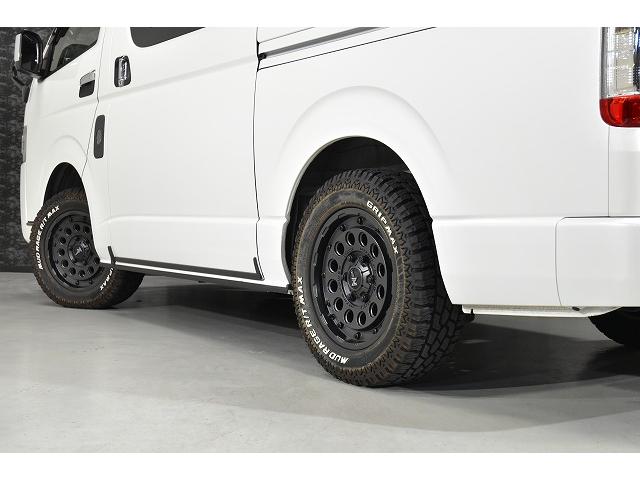 ハイエースバン スーパーGL ダークプライムII パノラミックビューモニター・デジミラ・寒冷地仕様・ナイトロパワーH12ショットガン16インチ・ESSEXフロントバンパーガード・ALPINE BIGX Fモニター・ドライブレコーダー・ベッドキット(32枚目)