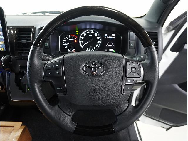 ハイエースバン スーパーGL ダークプライムII パノラミックビューモニター・デジミラ・寒冷地仕様・ナイトロパワーH12ショットガン16インチ・ESSEXフロントバンパーガード・ALPINE BIGX Fモニター・ドライブレコーダー・ベッドキット(50枚目)