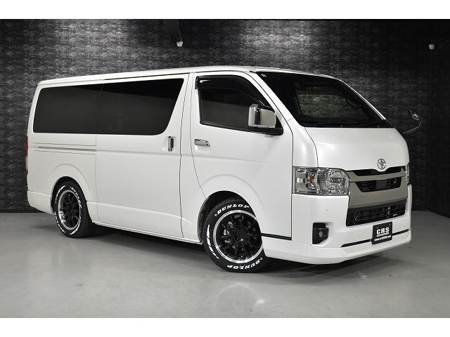 ハイエースバン スーパーGL ダークプライムII 両側電動パワースライドドア・パノラミックビューモニター・デジミラ・ESSEX ENCB-17ブラック・FスポイラーVer4・2インチLD・シートカバー・ベットキット・Panasonicナビ・ETC(6枚目)