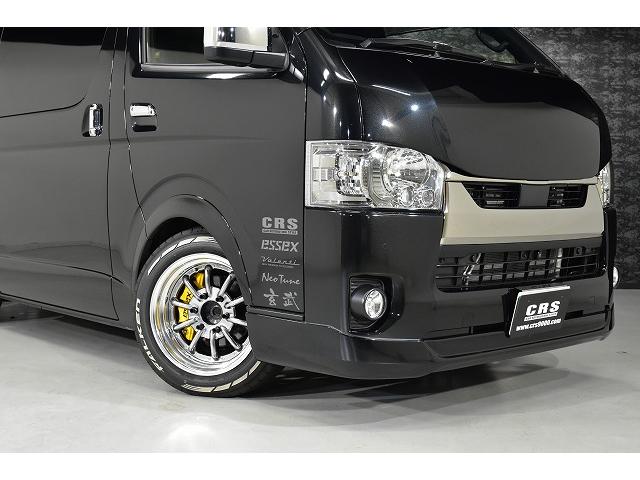 ハイエースバン スーパーGL ダークプライムII パノラミックビューモニター/デジタルインナーミラー/ダイアトーン7インチナビ/ENCB17 ハイパーグロス/フローリング施工/フロントスポイラー/カスタムベットキット(9枚目)
