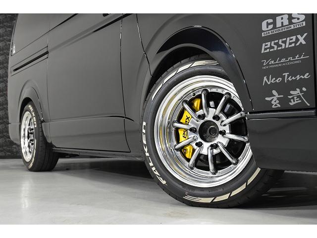 ハイエースバン スーパーGL ダークプライムII パノラミックビューモニター/デジタルインナーミラー/ダイアトーン7インチナビ/ENCB17 ハイパーグロス/フローリング施工/フロントスポイラー/カスタムベットキット(12枚目)