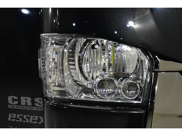 ハイエースバン スーパーGL ダークプライムII パノラミックビューモニター/デジタルインナーミラー/ダイアトーン7インチナビ/ENCB17 ハイパーグロス/フローリング施工/フロントスポイラー/カスタムベットキット(15枚目)