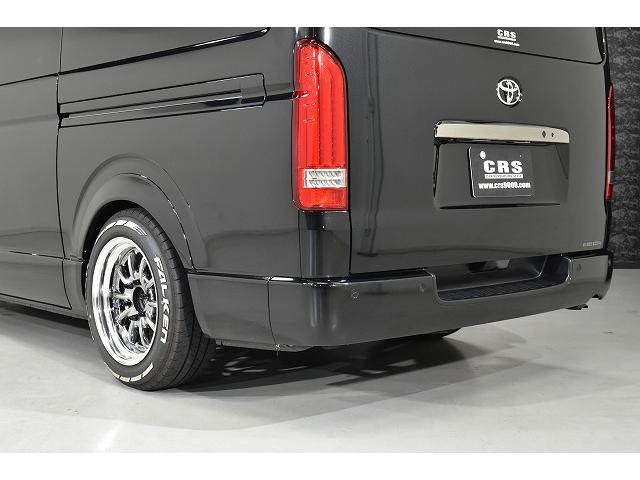 ハイエースバン スーパーGL ダークプライムII パノラミックビューモニター/デジタルインナーミラー/ダイアトーン7インチナビ/ENCB17 ハイパーグロス/フローリング施工/フロントスポイラー/カスタムベットキット(27枚目)