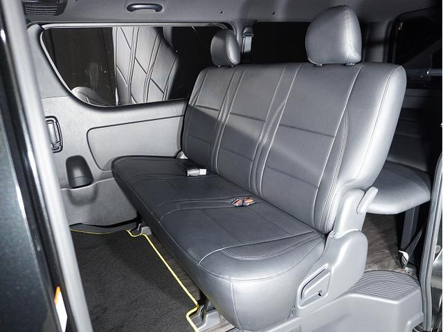 ハイエースバン スーパーGL ダークプライムII パノラミックビューモニター/デジタルインナーミラー/ダイアトーン7インチナビ/ENCB17 ハイパーグロス/フローリング施工/フロントスポイラー/カスタムベットキット(66枚目)
