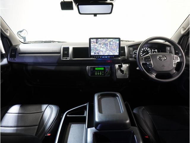 ハイエースワゴン ＧＬ　・キャンピング・ベットキットＶ内装架装車・ＡＬＰＩＮＥ１１インチナビ・ＡＬＰＩＮＥ１０．１インチモニター・ＥＳＳＥＸホイール　ＥＷ－１７・１４段ショック・ＬＥＤヘッドランプ・パワスラ・ＰＶＭ・デジミラ（50枚目）