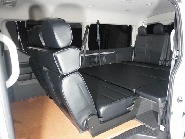 ハイエースワゴン ＧＬ　・キャンピング・ベットキットＶ内装架装車・ＡＬＰＩＮＥ１１インチナビ・ＡＬＰＩＮＥ１０．１インチモニター・ＥＳＳＥＸホイール　ＥＷ－１７・１４段ショック・ＬＥＤヘッドランプ・パワスラ・ＰＶＭ・デジミラ（60枚目）