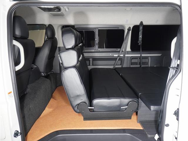 ハイエースワゴン ＧＬ　・キャンピング・ベットキットＶ内装架装車・ＡＬＰＩＮＥ１１インチナビ・ＡＬＰＩＮＥ１０．１インチモニター・ＥＳＳＥＸホイール　ＥＷ－１７・１４段ショック・ＬＥＤヘッドランプ・パワスラ・ＰＶＭ・デジミラ（61枚目）