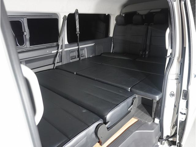 ハイエースワゴン ＧＬ　・キャンピング・ベットキットＶ内装架装車・ＡＬＰＩＮＥ１１インチナビ・ＡＬＰＩＮＥ１０．１インチモニター・ＥＳＳＥＸホイール　ＥＷ－１７・１４段ショック・ＬＥＤヘッドランプ・パワスラ・ＰＶＭ・デジミラ（62枚目）