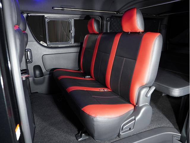 ハイエースバン スーパーGL ダークプライムII パノラミックビューモニター/14段ショックアブソーバー/スタビライザー/天井スピーカー/Aピラースピーカー/2インチローダウン/ボルクレーシング/エンジンルームカバー(68枚目)