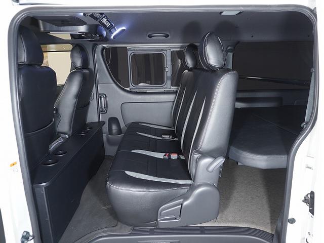 ハイエースバン スーパーＧＬ　ダークプライムＩＩ　フロントスポイラー／ＥＬ－１８ハイパーグロス／ハイグレードシ－トカバー／ＡＬＰＩＮＥ１１インチナビ／アルパイン１２．８インチナビ／フラットベットキット／１４段ショック／ヘッドライトインナーブラック（71枚目）