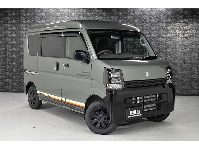 エブリイ Jリミテッド TAC.LUC NIGHTパック/シートカバー前面/専用ベッドキット/リアトリムカバー/床フロアシート/フルフラット/(7枚目)