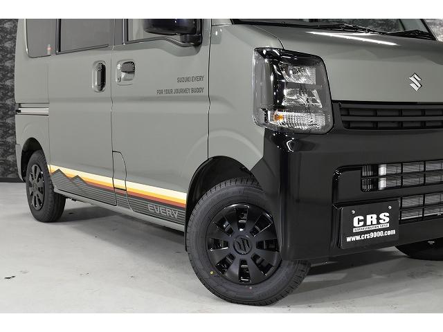 エブリイ Jリミテッド TAC.LUC NIGHTパック/シートカバー前面/専用ベッドキット/リアトリムカバー/床フロアシート/フルフラット/(8枚目)