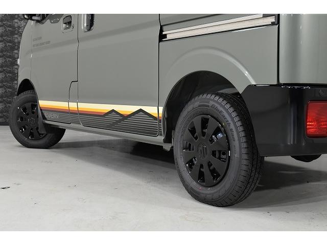 エブリイ Jリミテッド TAC.LUC NIGHTパック/シートカバー前面/専用ベッドキット/リアトリムカバー/床フロアシート/フルフラット/(27枚目)