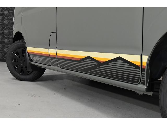 エブリイ Jリミテッド TAC.LUC NIGHTパック/シートカバー前面/専用ベッドキット/リアトリムカバー/床フロアシート/フルフラット/(29枚目)