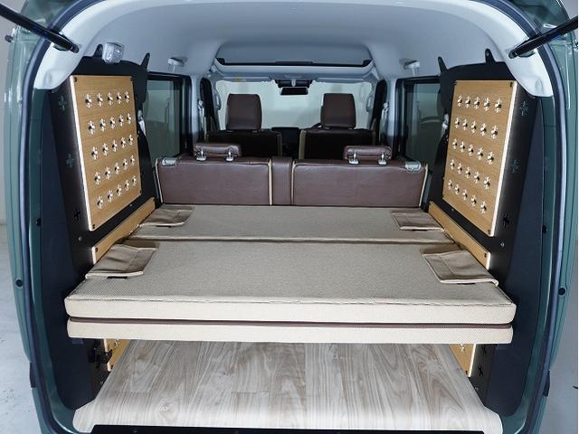 エブリイ Jリミテッド TAC.LUC NIGHTパック/シートカバー前面/専用ベッドキット/リアトリムカバー/床フロアシート/フルフラット/(58枚目)