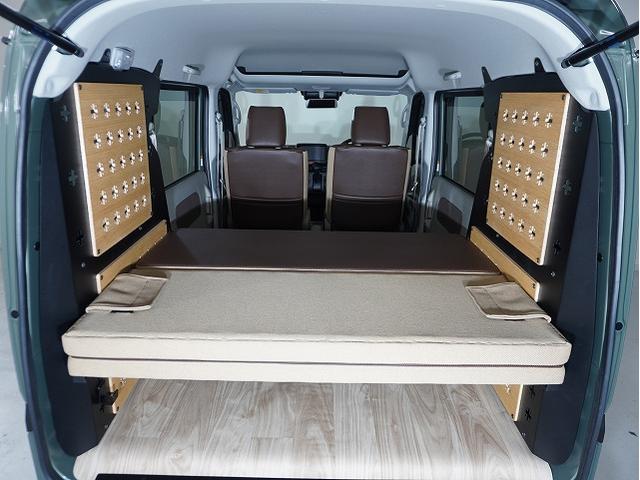 エブリイ Jリミテッド TAC.LUC NIGHTパック/シートカバー前面/専用ベッドキット/リアトリムカバー/床フロアシート/フルフラット/(59枚目)