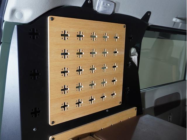 エブリイ Jリミテッド TAC.LUC NIGHTパック/シートカバー前面/専用ベッドキット/リアトリムカバー/床フロアシート/フルフラット/(61枚目)